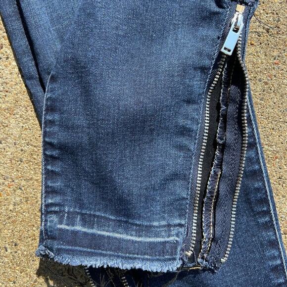 Jeans 7 FOR ALL MANKIND b (air) denim, size 28, zipper ankles - Picture 7 of 7